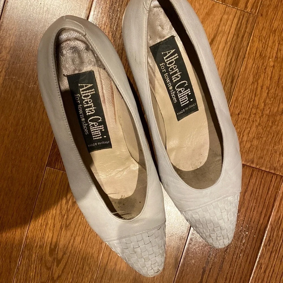 Alberta Cellini Vintage Kitten  heels shoes Sz 5.5 - Picture 4 of 11